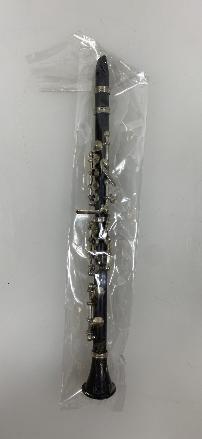 Miniature Black Clarinet With Case And Stand