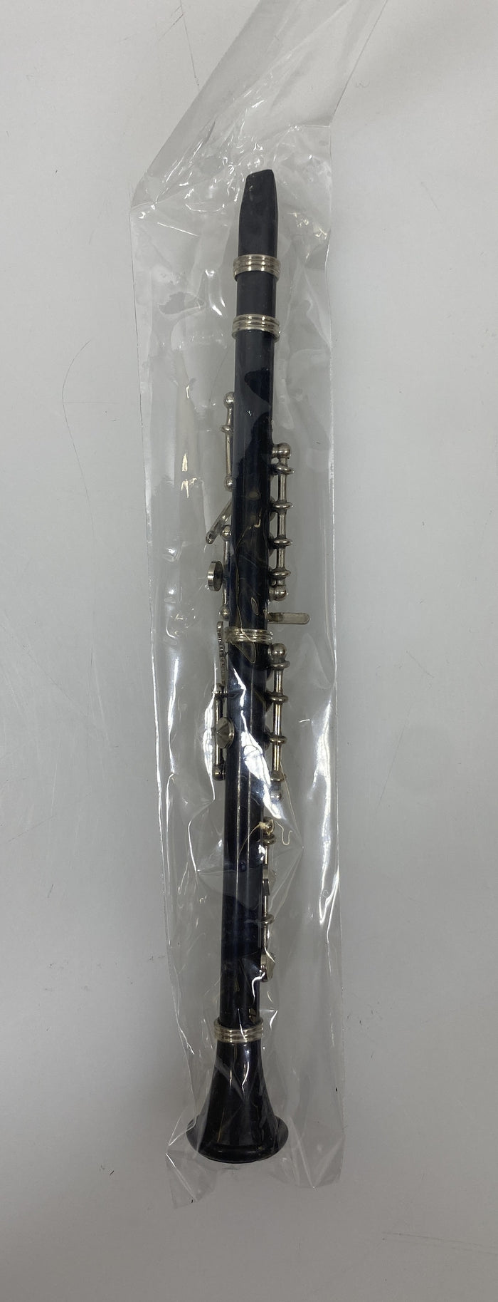 Miniature Black Clarinet With Case And Stand