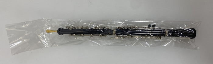 Miniature Black Oboe With Case And Stand