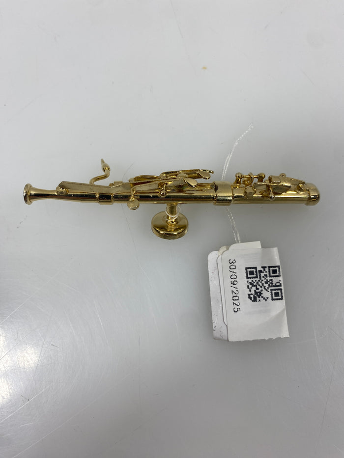 Miniature Gold Brass Bassoon Ornament