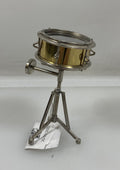 Miniature Silver and Gold Snare Drum Magnet