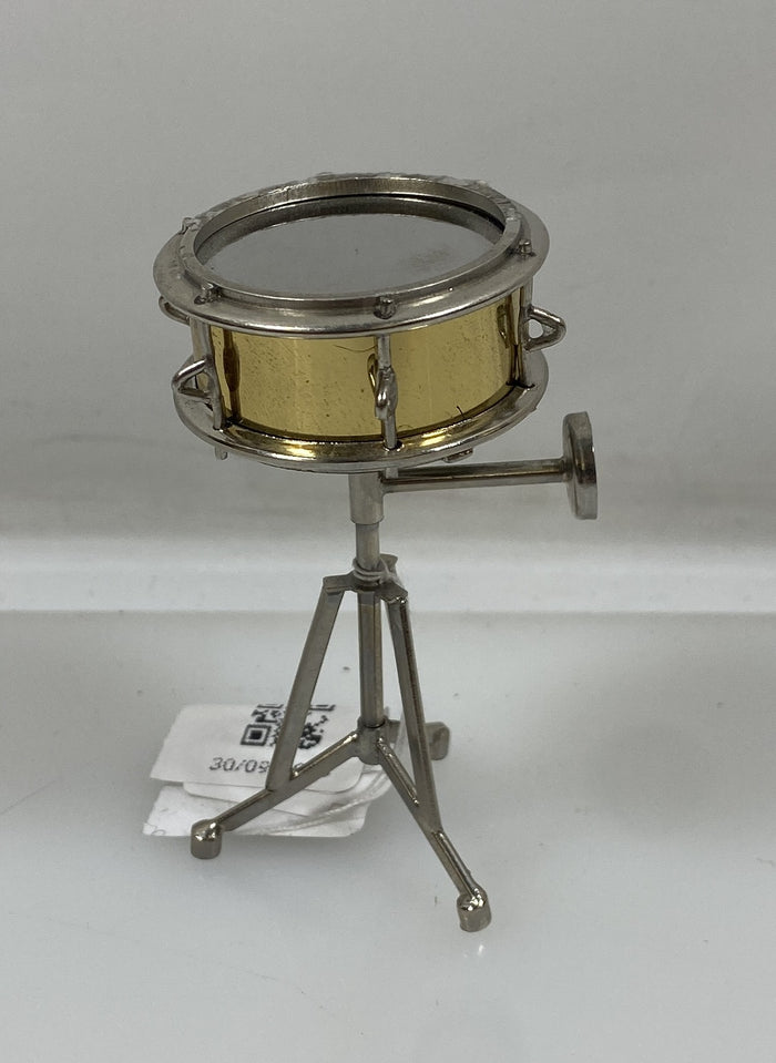 Miniature Silver and Gold Snare Drum Magnet