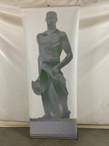 Minimalistic Spartan Statue Standing Banner w/ Case