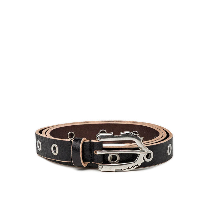 Molebo Extra Long Flame Cracked Eyelet Belt