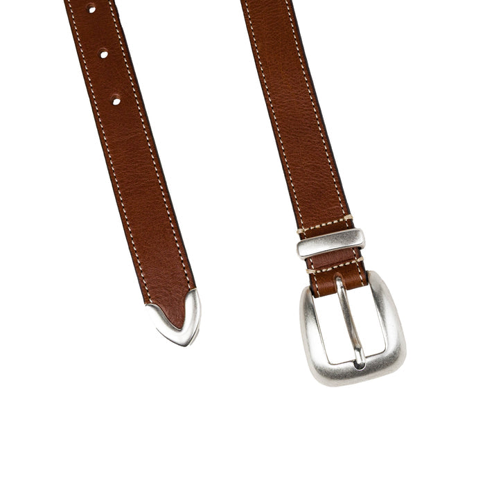 Molebo Soft Leather Triple Hardware Belt