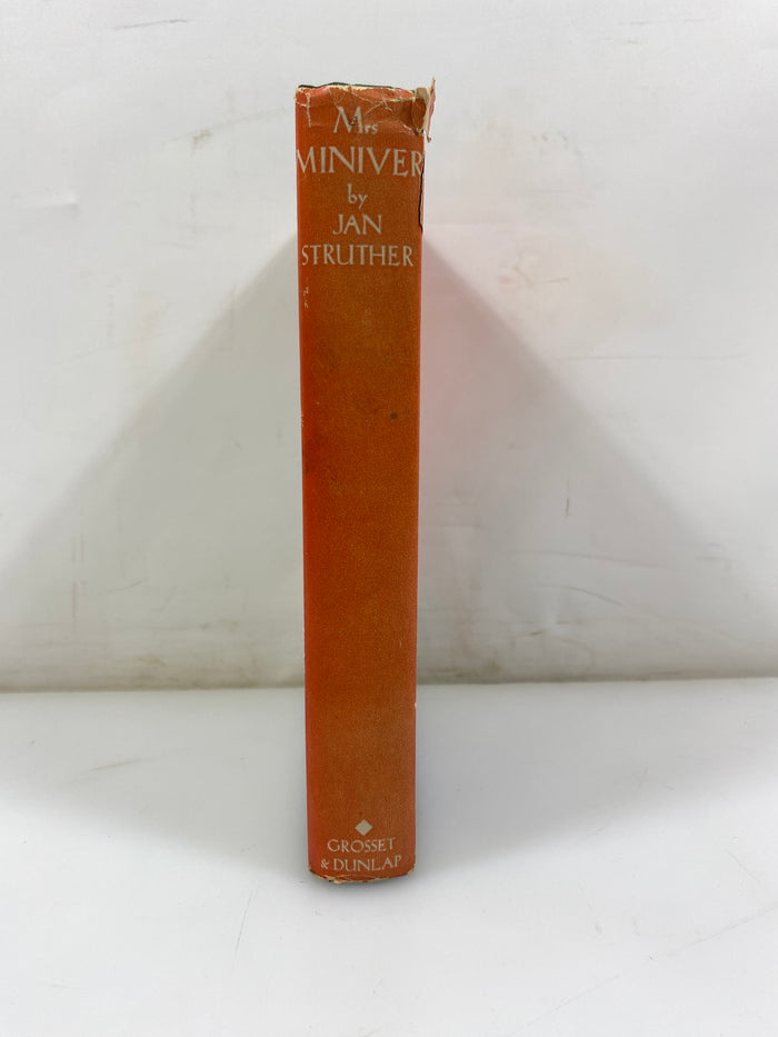 Mrs Miniver by Jan Struther Grosset & Dunlap 1940 HCDJ
