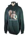 MSU Green Squirrel Cookie Hoodie Sweatshirt Unisex Size M