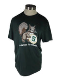 MSU Green Squirrel Cookie T-Shirt Unisex Size M
