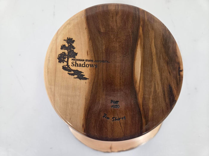 MSU Shadows Pear Wood Bowl #050