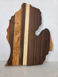 MSU Shadows State of Michigan Cutting Board Style 12