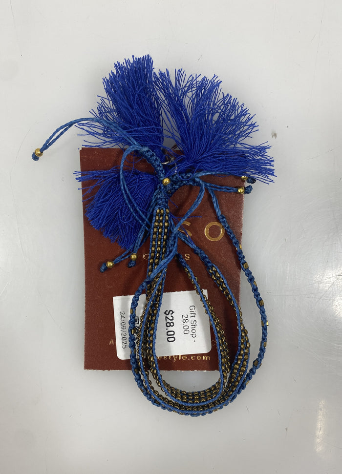 Navy Blue Meso Goods Bracelet Set