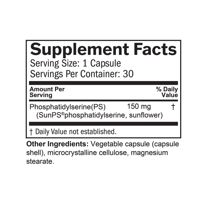 BrainMD Neuro-PS: infographic, supplement facts box