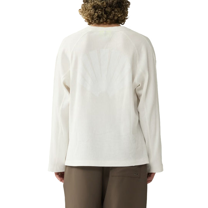 New Amsterdam Surf Association Logo Waffle Longsleeve (White)