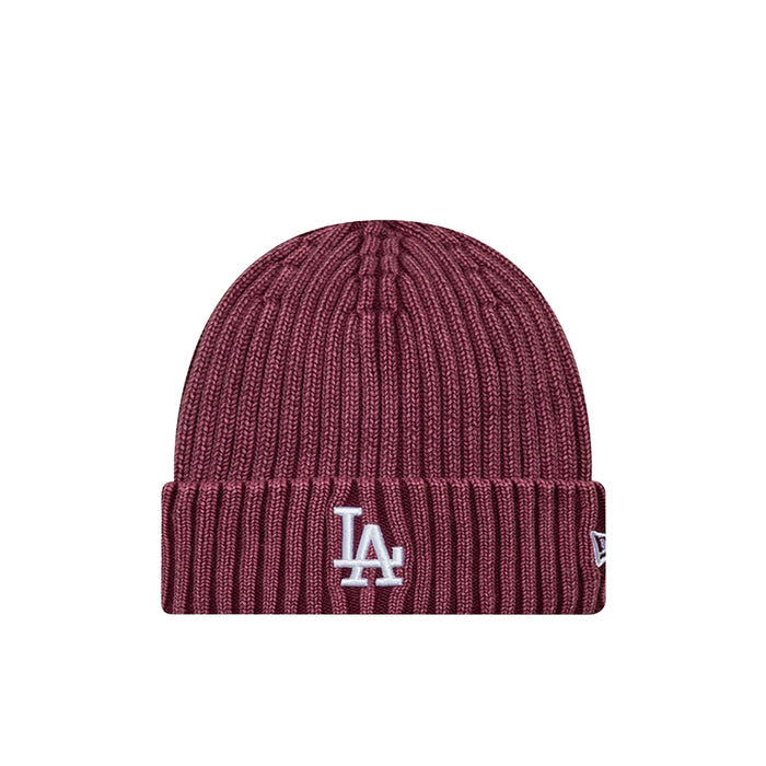 New Era Los Angeles Dodgers Washed Beanie (Washed Dark Red)