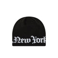 New Era New York Yankees Wordmark Knit Skully (Black)