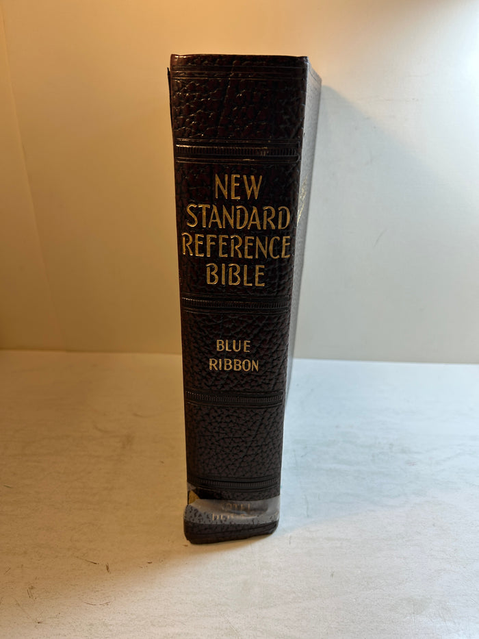New Standard Reference Bible Blue Ribbon Edition Leatherbound