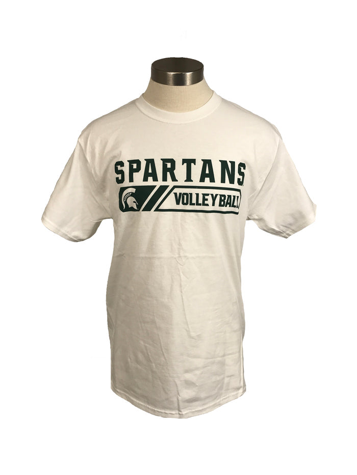 New White Michigan State Spartans Volleyball T-Shirt Unisex Size Small