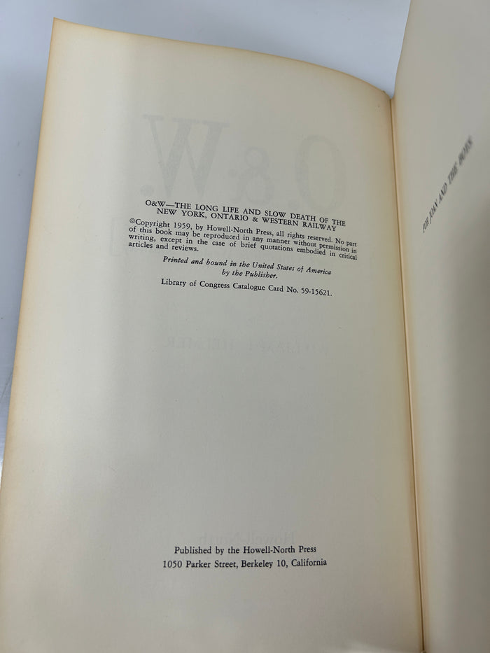 O & W by William F. Helmer 1959 Howell North HCDJ
