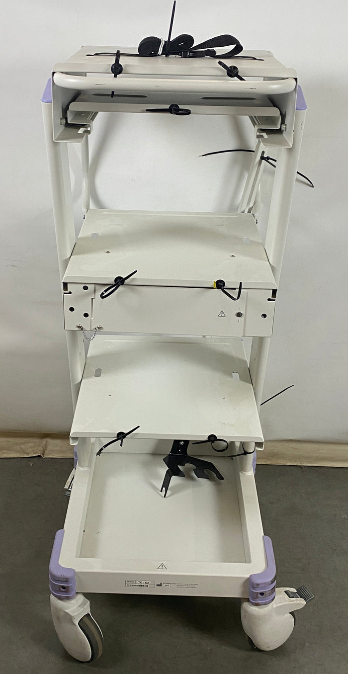 Olympus Compact Trolley Medical Equipment Cart Rolling Endoscopy System Stand