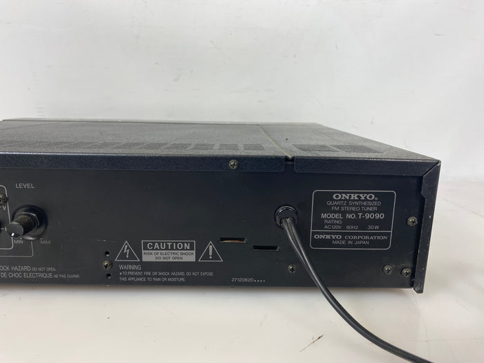 Onkyo T-9090 Quartz Synthesized FM Stereo Tuner