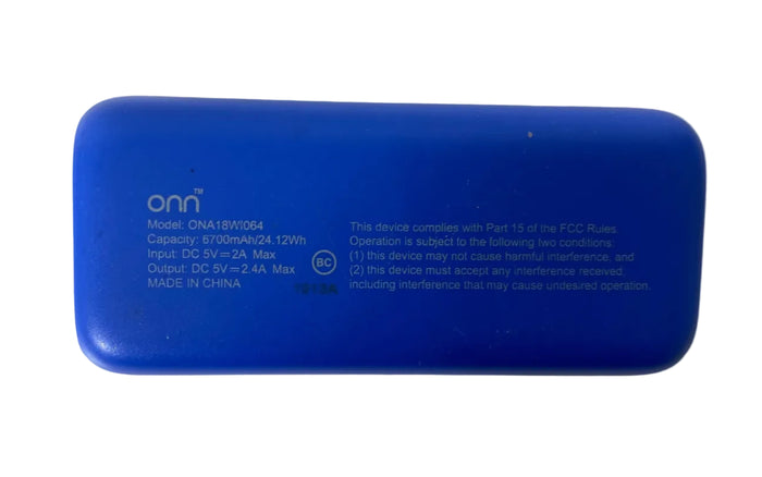 Onn ONA18WI064 6700mAh Portable Power Bank