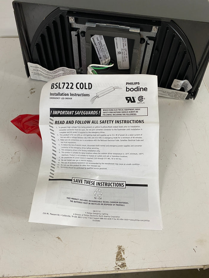 Phillips Bodine Emergency Safety Driver Light *New*