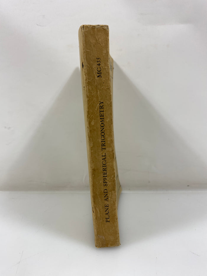 Plane and Spherical Trigonometry by Richardson 1950 SC