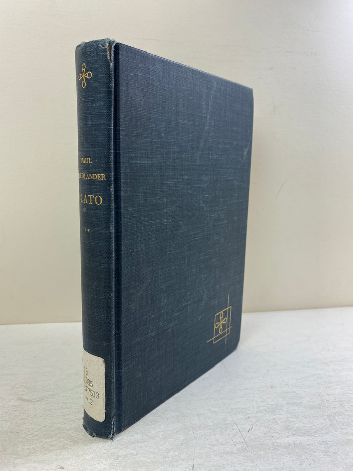 Plato 2 The Dialogues 1st Period by Friedlander Ex-library 1964 HC