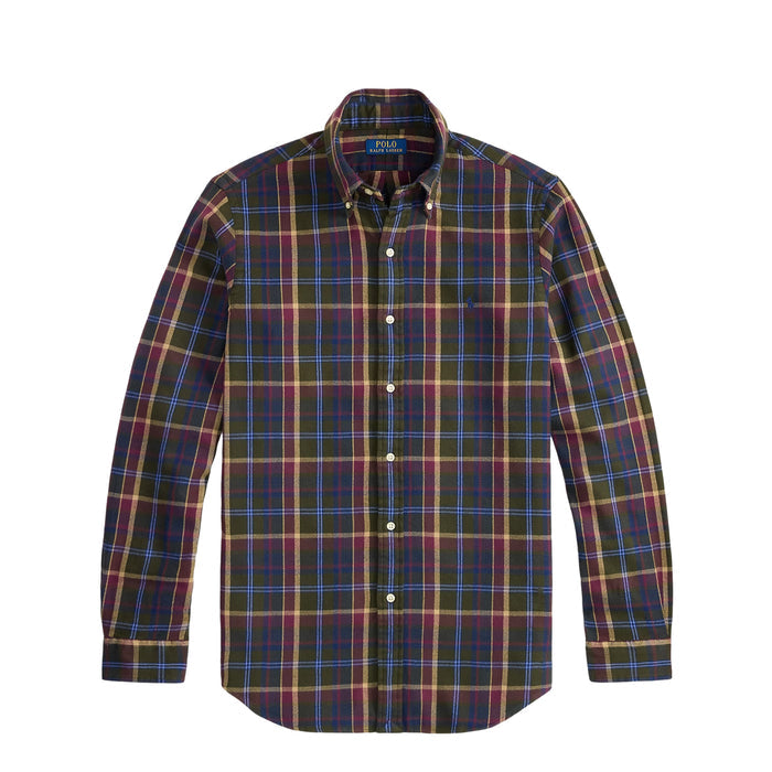 Polo Ralph Lauren Custom Fit Plaid Flannel Shirt onmodel