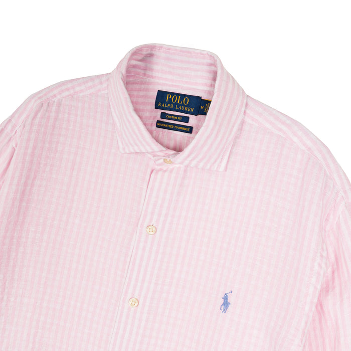 Polo Ralph Lauren Custom Fit Striped Seersucker Linen Shirt