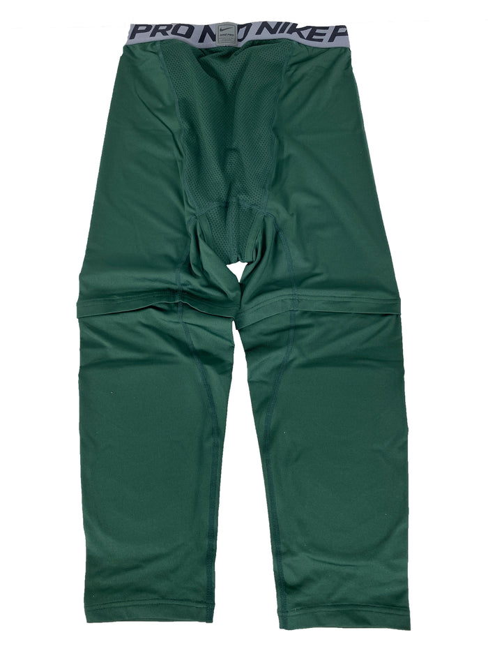 Nike Pro Green Compression Tights Leggings Knee Pads Men’s 2XL-Tall *NEW*