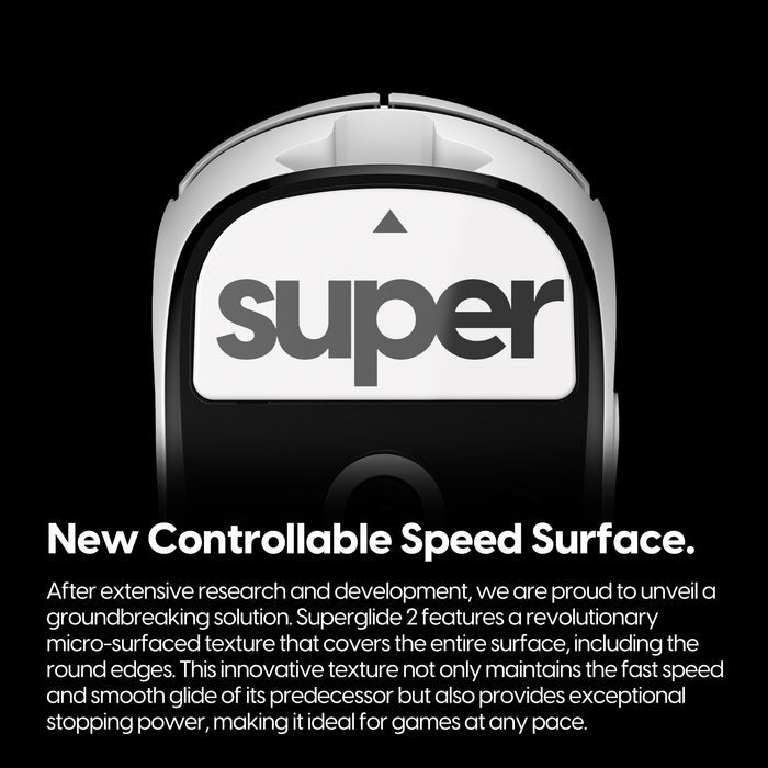 Pulsar Superglide 2 Glass Mouse Skates for Logitech G Pro X Superlight 2 (GPX 2) / X2 SUPERSTRIKE