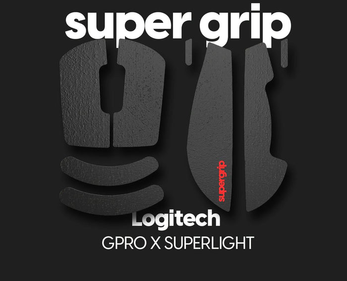 Pulsar Supergrip Grip Tape for Logitech G Pro X Superlight / Superlight 2 / X2 SUPERSTRIKE