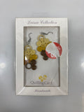 Quilling Card Lainie Collection Brown Ombre Dangle Earrings