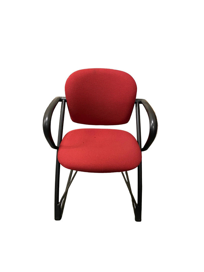 Red Waiting Chair With Adjustable Back