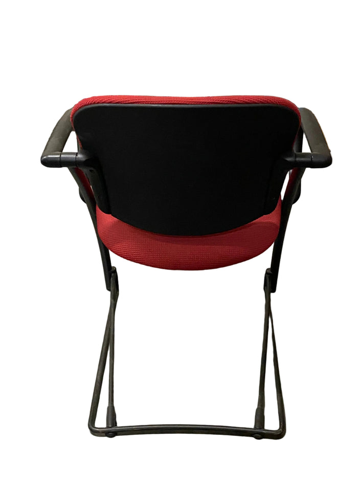 Red Waiting Chair With Adjustable Back