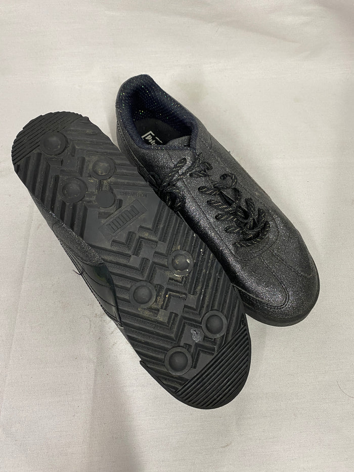 Puma Roma Glitz Glam Sneakers Glittery Black Men's Size 6.5