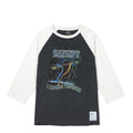 Satisfy MothTech Baseball Tee (Off White / Aged Black)