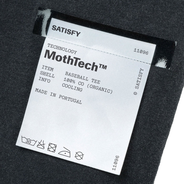 Satisfy MothTech Baseball Tee (Off White / Aged Black)