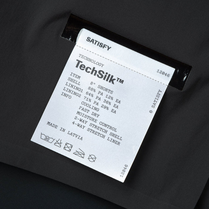 Satisfy TechSilk 8" Shorts (Black)