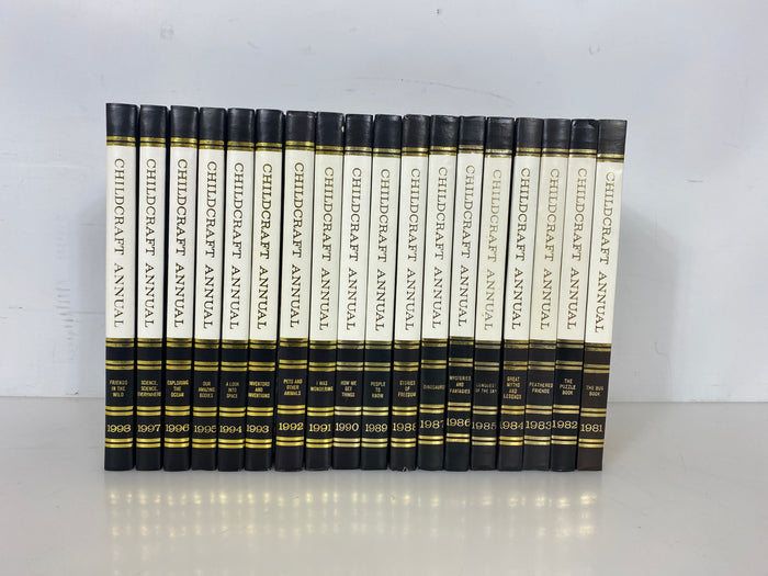 Set of 18 Childcraft Annual 1981-1998 HC