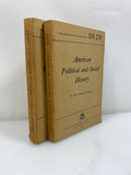 Set of 2: American Political and Social History Vol 1-2 War Department 1943 SC