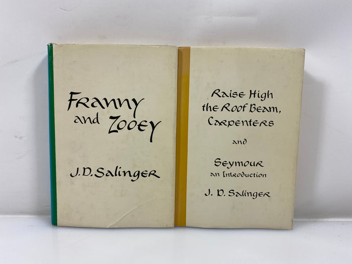 Set of 2: Salinger Hardcovers Raise High the Room Beam...Franny & Zooey 59-61 DJ