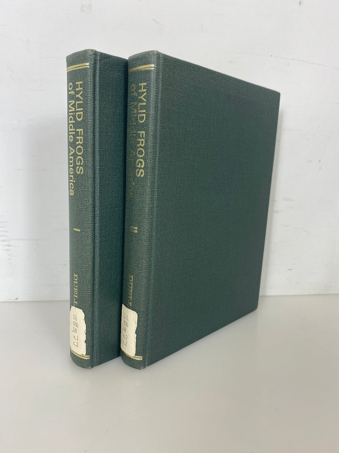 Set of 2: The Hylid Frogs of Middle America Vol 1-2 by Duellman Ex-libra 1970 HC