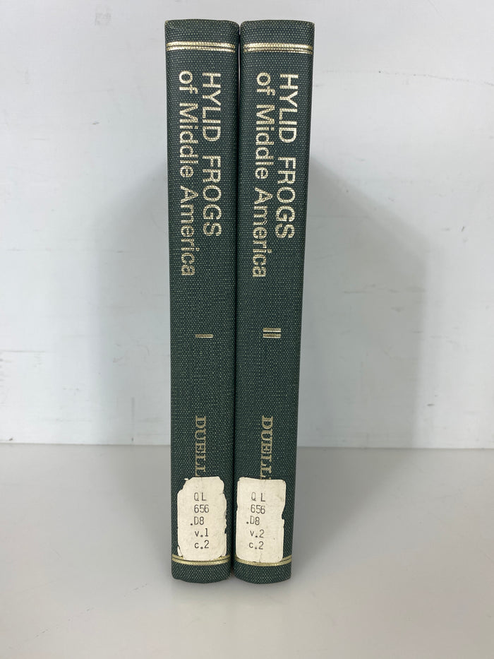 Set of 2: The Hylid Frogs of Middle America Vol 1-2 by Duellman Ex-libra 1970 HC