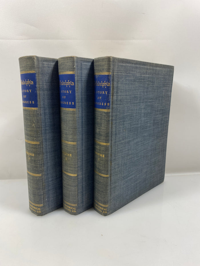 Set of 3 Philadelphia Story of Progress 1-3 1941 HC