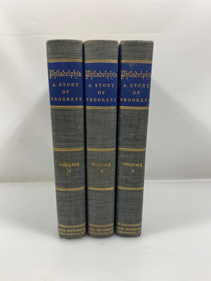 Set of 3 Philadelphia Story of Progress 1-3 1941 HC