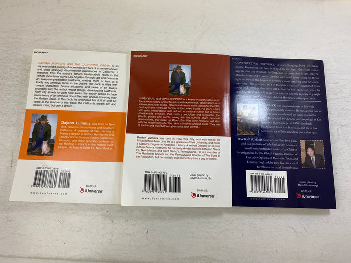 Set of 3 Signed Dayton Lummis Paperbacks 2005-2007