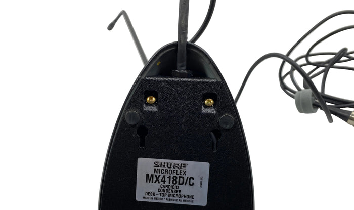 Shure MX418 D/V Microflex Cardioid Condenser Desktop Microphone