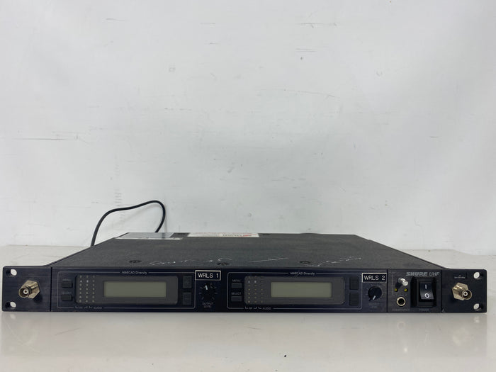 Shure U4D-J4 Dual Wireless Receiver 554-584 MHz *Powers On*